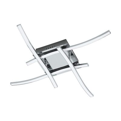 Plafón de techo cromado de aluminio, Yorian, 5W, 3000K LED