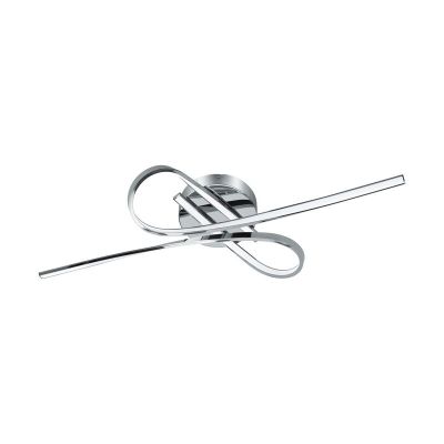 Plafón de techo cromado de aluminio, Tinus, 10W, 3000K LED