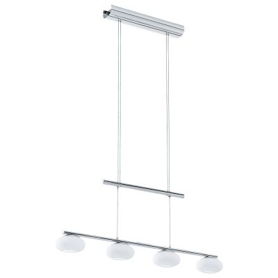 Lámpara colgante cromada de acero, Frederico, 4W, 3000K LED