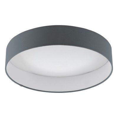 Lámpara de techo antracita de tela, Guido, 18W, 3000K LED