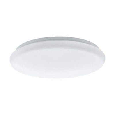 Lámpara de techo con sensor blanca de acero, Patryk, 12W, 3000K LED