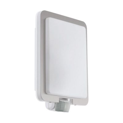 Aplique exterior con sensor de movimiento blanco de plástico, Jayce, IP44
