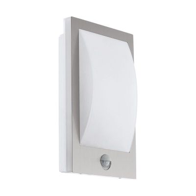 Aplique exterior con sensor de movimiento blanco de plástico, Lyam, IP44