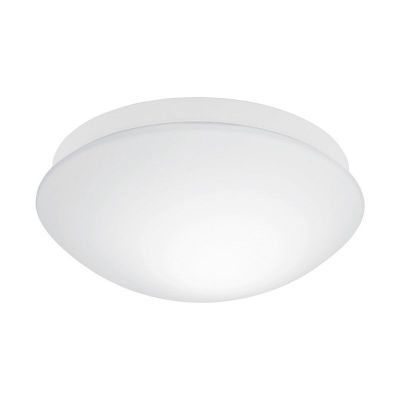 Lámpara de techo con sensor blanca de vidrio, Mees, IP44