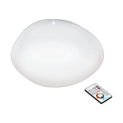 Plafón de techo blanco de acero, Tyrell, 21W, color de luz ajustable LED