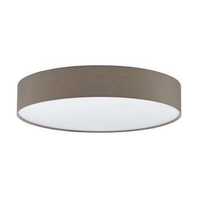 Lámpara de techo gris pardo de plástico, Sila, 40W, ajustable entre luz blanco cálido y frío LED, con mando a distancia