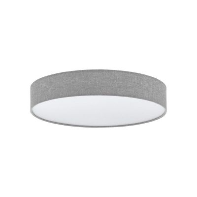 Lámpara de techo gris de plástico, Sila, 40W, ajustable entre luz blanco cálido y frío LED, con mando a distancia