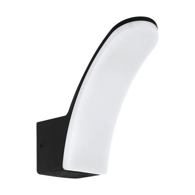 Lámpara exterior negro de aluminio, Oskar, 11W, 3000K LED, IP44