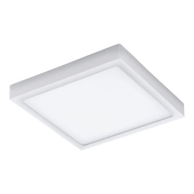 Lámpara exterior blanca de aluminio, Evi, 22W, ajustable entre luz blanco cálido y frío LED, IP44, con mando a distancia