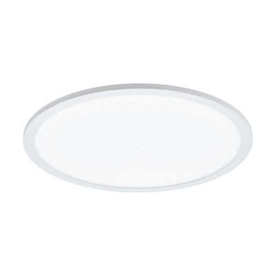 Plafón de techo blanco de aluminio, Ericus, 19W, color de luz ajustable LED