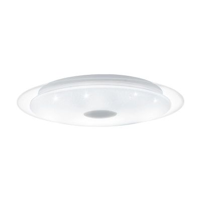 Plafón de techo transparente de acero, Dunya, 24W, color de luz ajustable LED