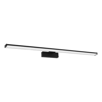 Espejo con luces negro de aluminio, Nancy, 14W, 4000K LED, IP44