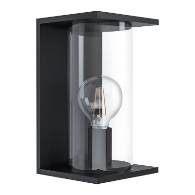 Lámpara exterior negro de acero, Laszlo, IP54