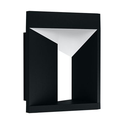 Lámpara exterior negro de aluminio, Lyke, 10W, 3000K LED, IP54