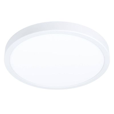 Lámpara de techo inteligente blanca de plástico, Geraldo, 19,5W, ajustable entre luz blanco cálido y frío LED, IP44