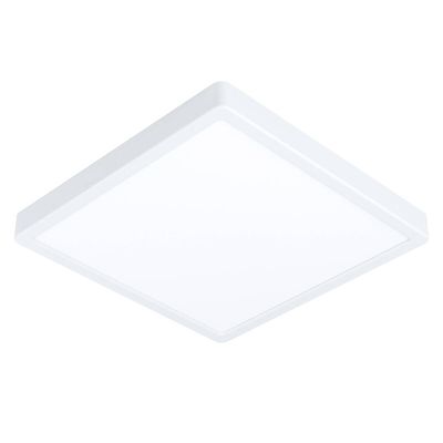 Lámpara de techo inteligente blanca de plástico, Geraldo, 19,5W, ajustable entre luz blanco cálido y frío LED, IP44