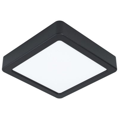 Lámpara de techo negra de acero, Pascale, 10W, 3000K LED