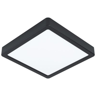 Lámpara de techo negra de acero, Pascale, 16W, 4000K LED