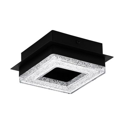 Plafón de techo negro de acero, Arjo, 4W, 3000K LED