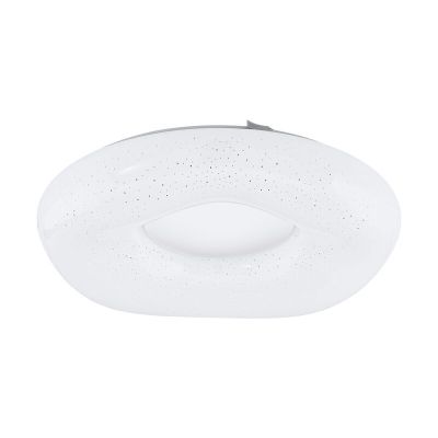 Plafón de techo blanco de acero, Ziya, 18W, color de luz ajustable LED