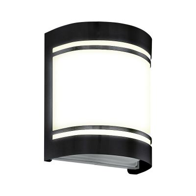 Lámpara exterior negra de acero, Aartje, IP44