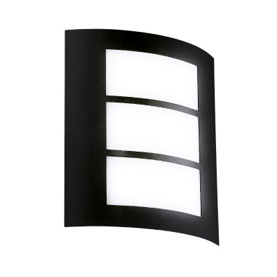 Lámpara exterior negra de acero, Aartje, IP44