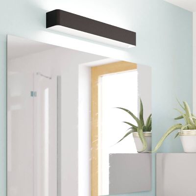 Aplique baño negro de aluminio, Rafael, 26,5W, 3000K LED, IP44