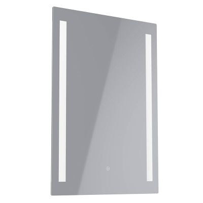 Espejo retroiluminado gris de vidrio, Bibi, 6,1W, 4000K LED, IP44, con interruptor