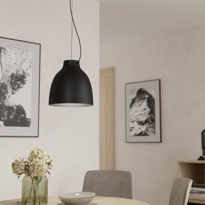 Lámpara colgante negra de aluminio, Thijs