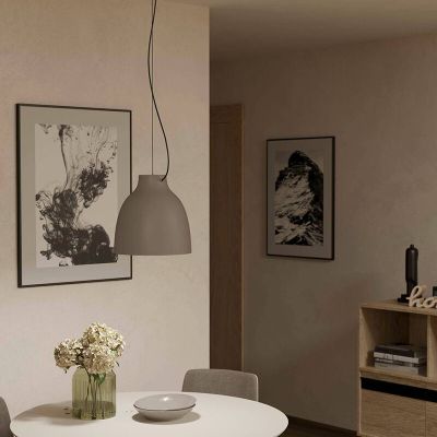 Lámpara colgante gris pardo de aluminio, Thijs