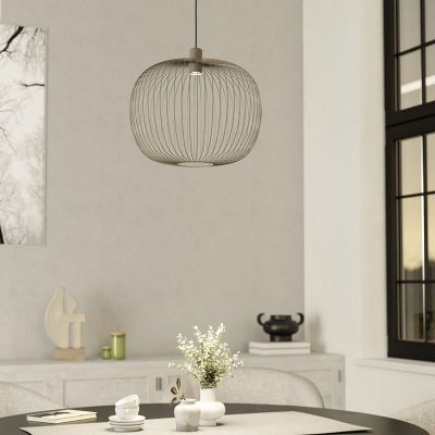 Lámpara colgante beige de acero, Lodods
