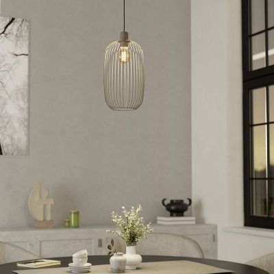 Lámpara colgante beige de acero, Lodods