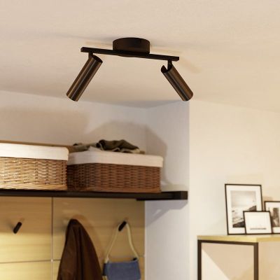Foco de techo bronce de acero, Valproto, 5W, white switch LED