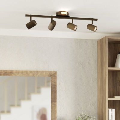 Foco de techo bronce de acero, Montemurro, 3,7W, white switch LED