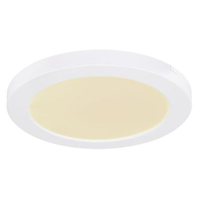 Plafón de techo blanco de plástico, Cage, 18W, color de luz ajustable LED