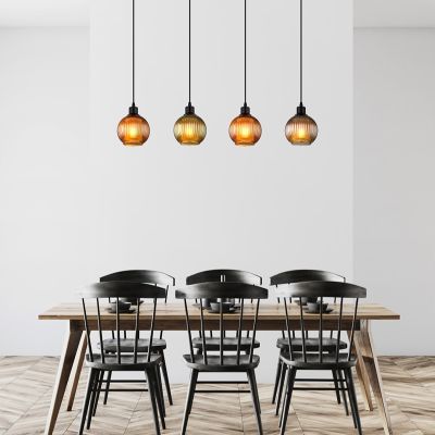 Lámpara colgante multicolor de vidrio, Zoubida