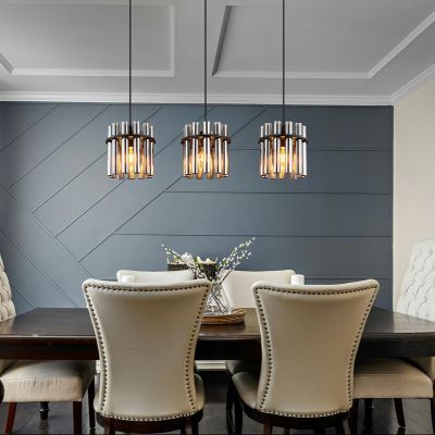 Lámpara colgante negra de vidrio, Genelva