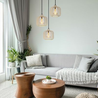 Lámpara colgante marrón de metal, Abubakar