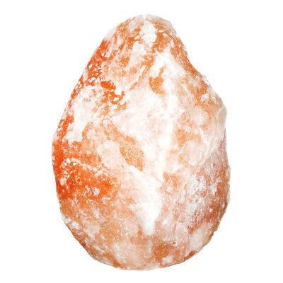 Lámpara de sal naranja de piedra, Mersa, con interruptor