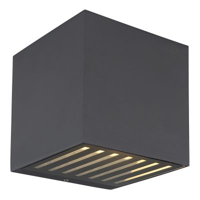 Aplique up down antracita de aluminio, Moesha, 6W, 3000K LED, IP54