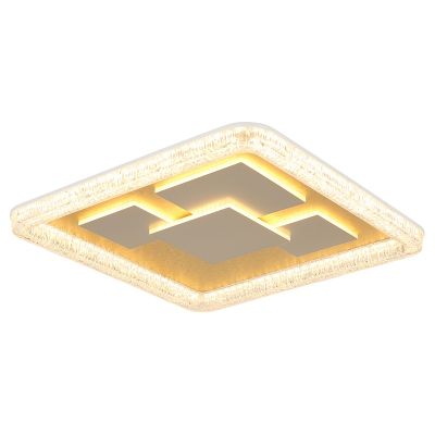 Plafón de techo dorado de acrílico, Lynsey, 40W, 3000K LED