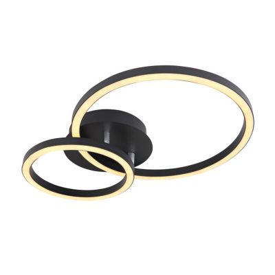 Plafón de techo negro de metal, Palica, 18W, 3000K LED