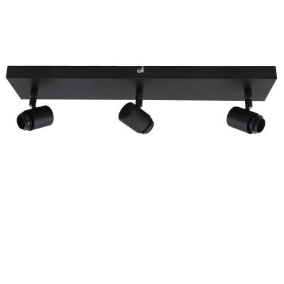 Tapa de techo negra de aluminio, Rika