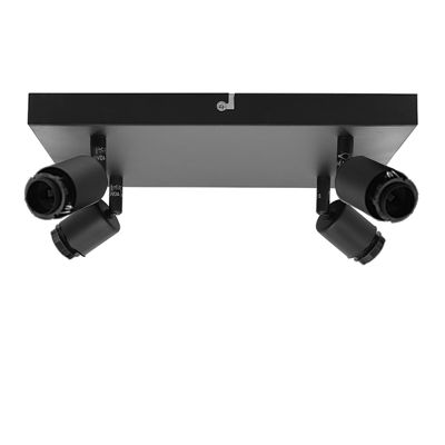 Tapa de techo negra de aluminio, Rika