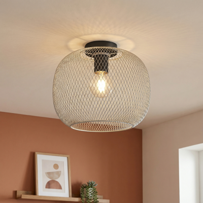 Lámpara de techo gris industrial, Emado