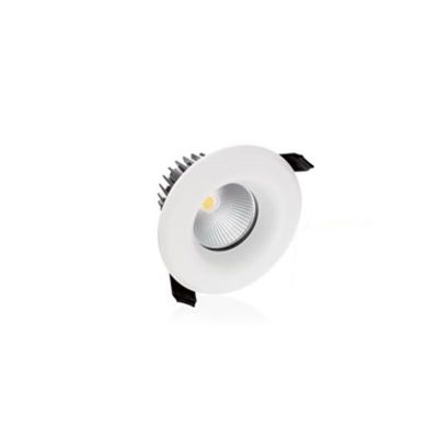 Downlight blanco de vidrio, Rexe, 9W, 3000K LED, IP65