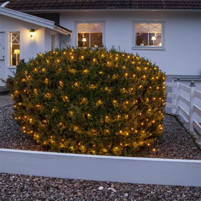 Iluminación de bola de Buxus, 120 cm, blanco cálido, IP44