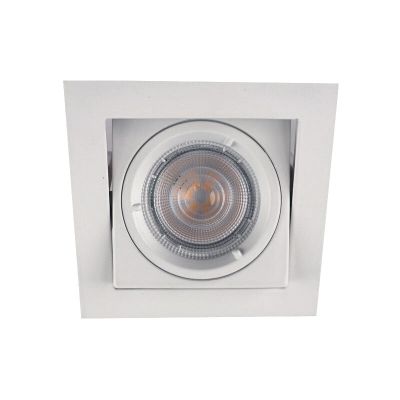 Foco empotrable blanco de metal, Filo