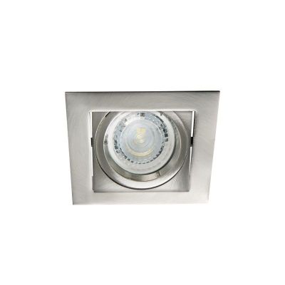 Foco empotrable cromado de metal, Filo
