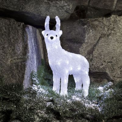 Reno de acrílico Navidad, LED - 38 cm de alto
